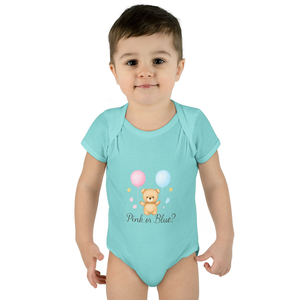 Pink or Blue Baby Bodysuit | Gender Reveal Outfit | Baby Shower Gift | Pregnancy Announcement Onesie | Neutral Baby Bodysuit