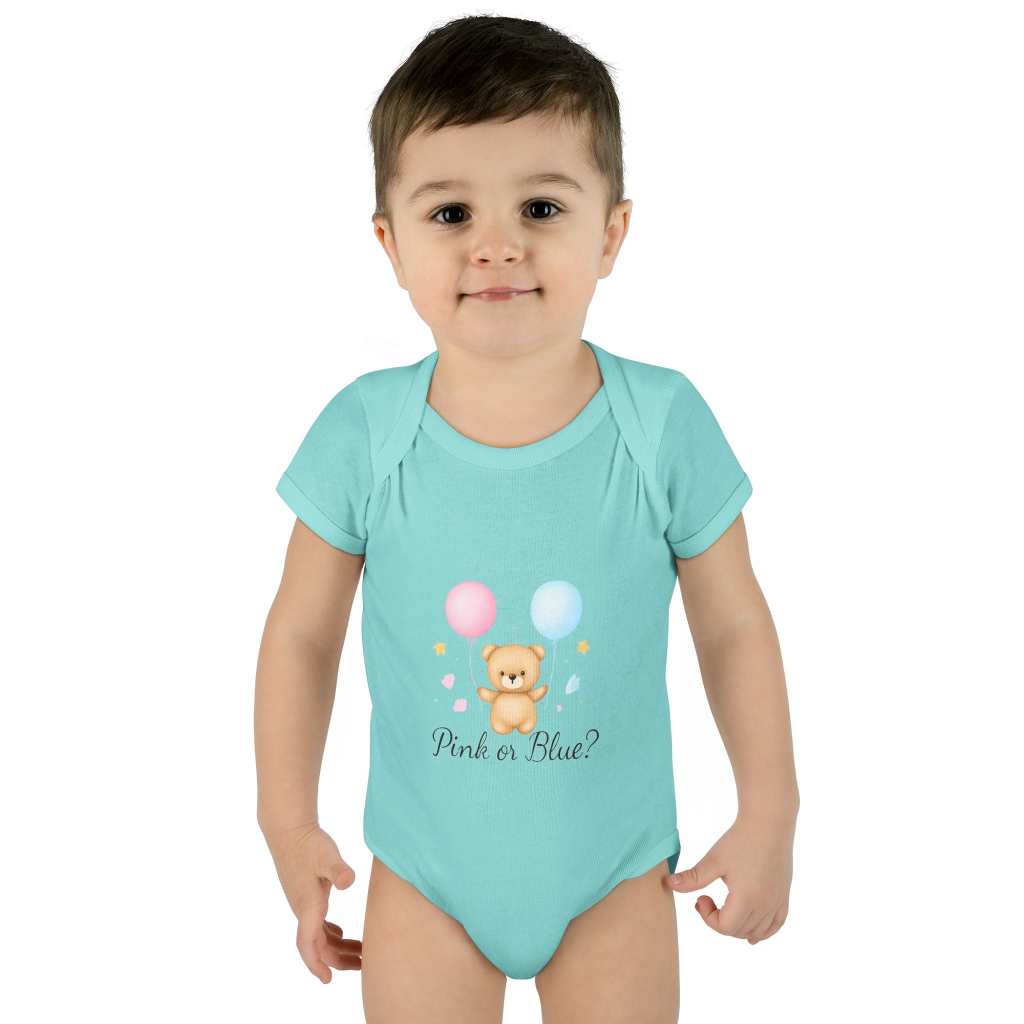 Pink or Blue Baby Bodysuit | Gender Reveal Outfit | Baby Shower Gift | Pregnancy Announcement Onesie | Neutral Baby Bodysuit