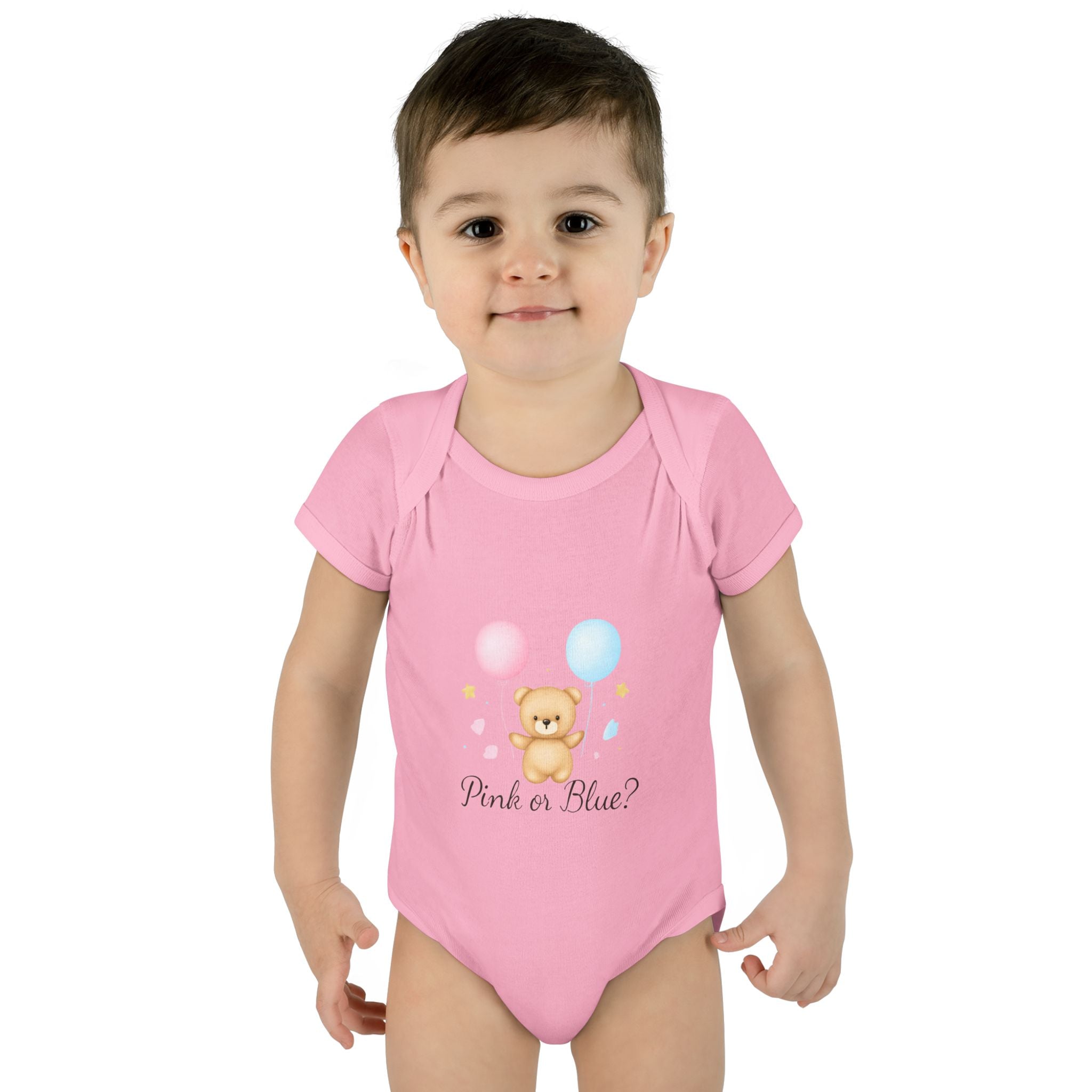 Pink or Blue Baby Bodysuit | Gender Reveal Outfit | Baby Shower Gift | Pregnancy Announcement Onesie | Neutral Baby Bodysuit
