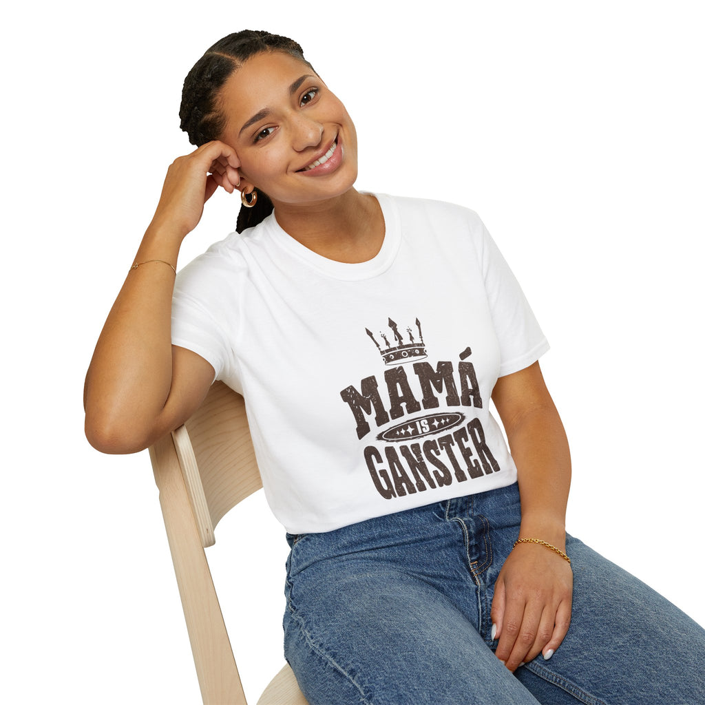 Mamá Gangster T-Shirt – Crowned Mama Vintage Graphic Tee