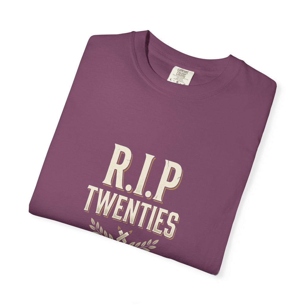 RIP Twenties Shirt | Funny 30th Birthday Comfort Colors Tee | Dirty Thirty Shirt | Vintage Graphic T-Shirt | Turning 30 Gift