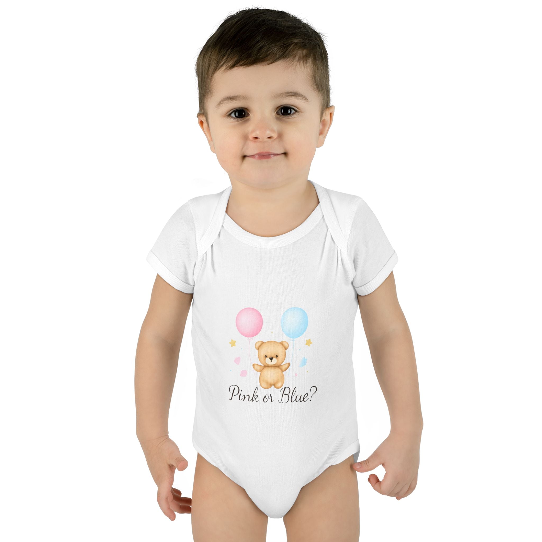 Pink or Blue Baby Bodysuit | Gender Reveal Outfit | Baby Shower Gift | Pregnancy Announcement Onesie | Neutral Baby Bodysuit