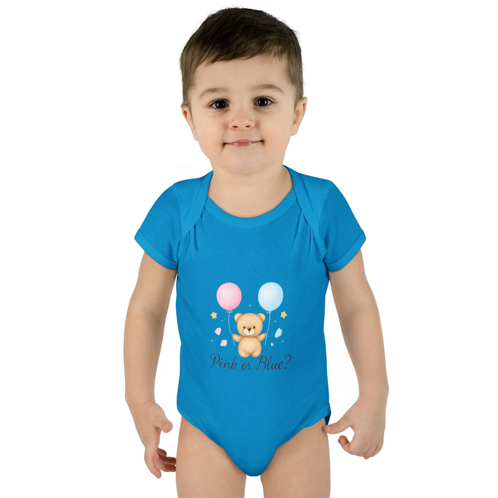 Pink or Blue Baby Bodysuit | Gender Reveal Outfit | Baby Shower Gift | Pregnancy Announcement Onesie | Neutral Baby Bodysuit