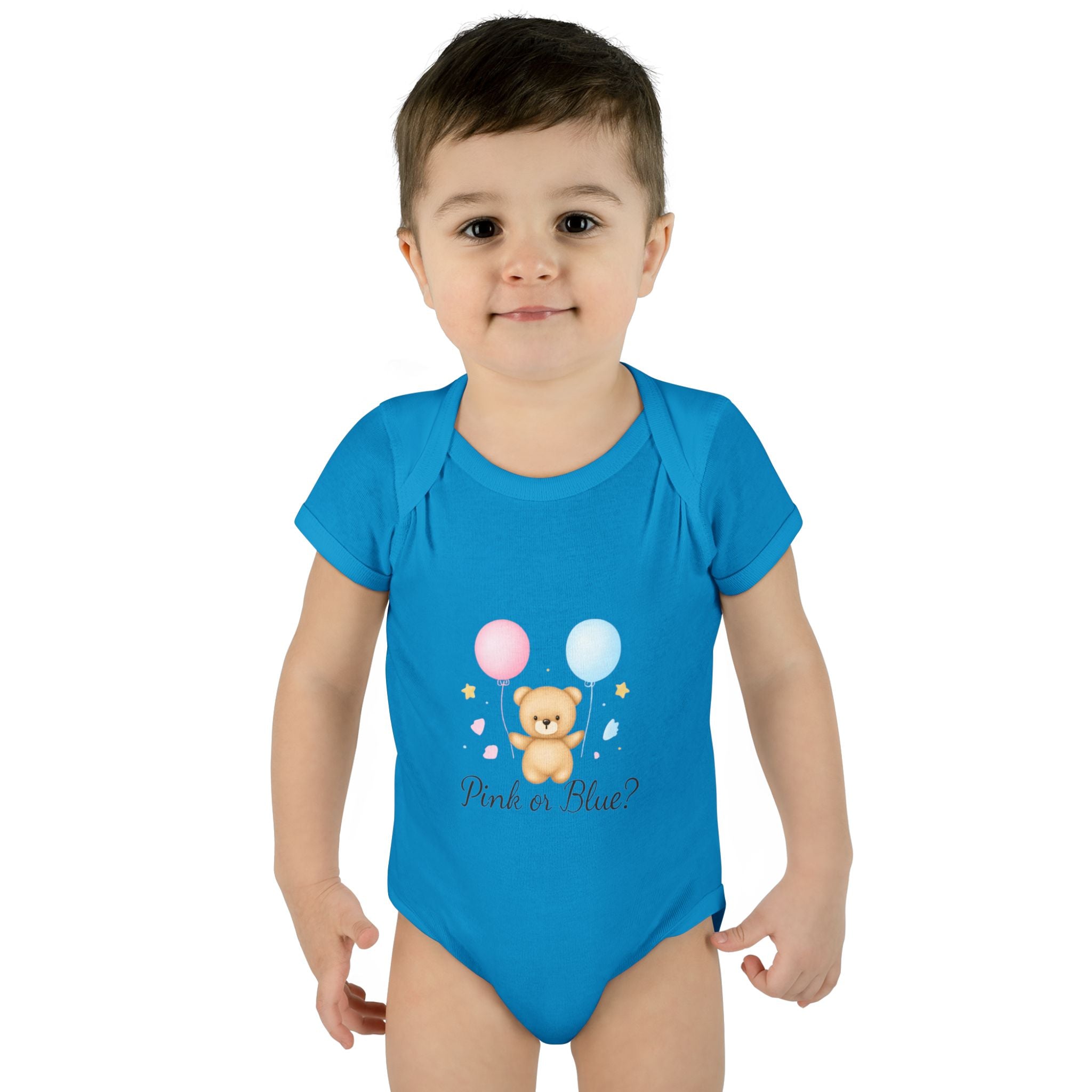 Pink or Blue Baby Bodysuit | Gender Reveal Outfit | Baby Shower Gift | Pregnancy Announcement Onesie | Neutral Baby Bodysuit