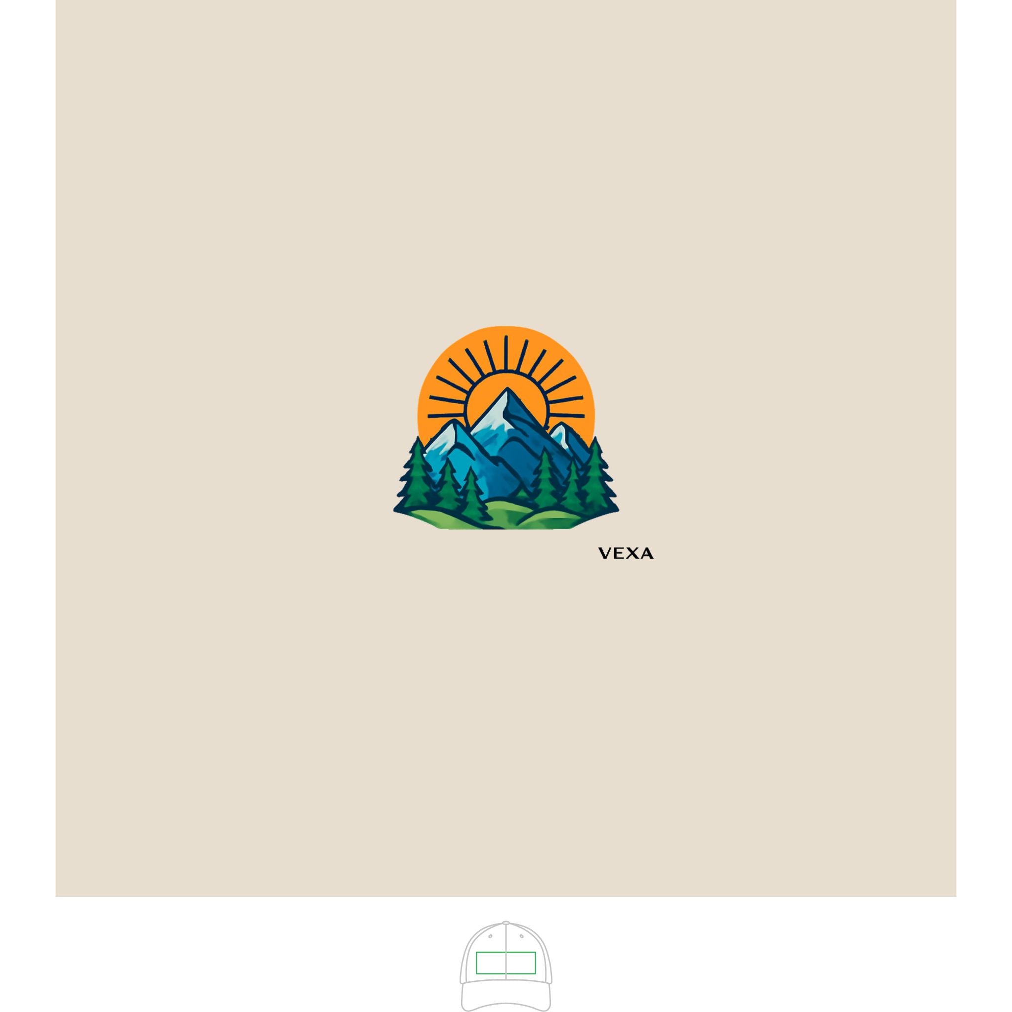 Mountain Sunrise Cap — Outdoor Adventure Icon Hat