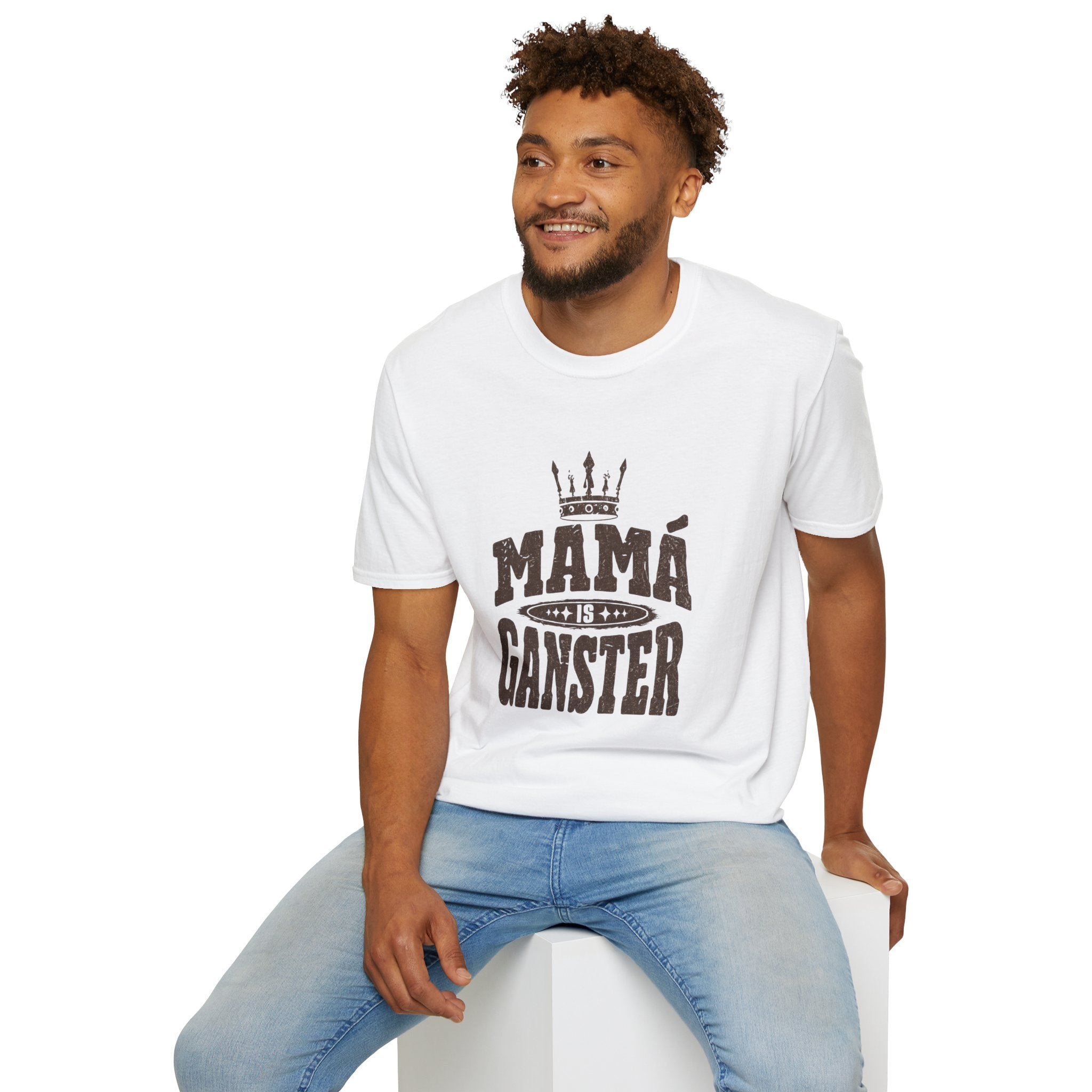 Mamá Gangster T-Shirt – Crowned Mama Vintage Graphic Tee
