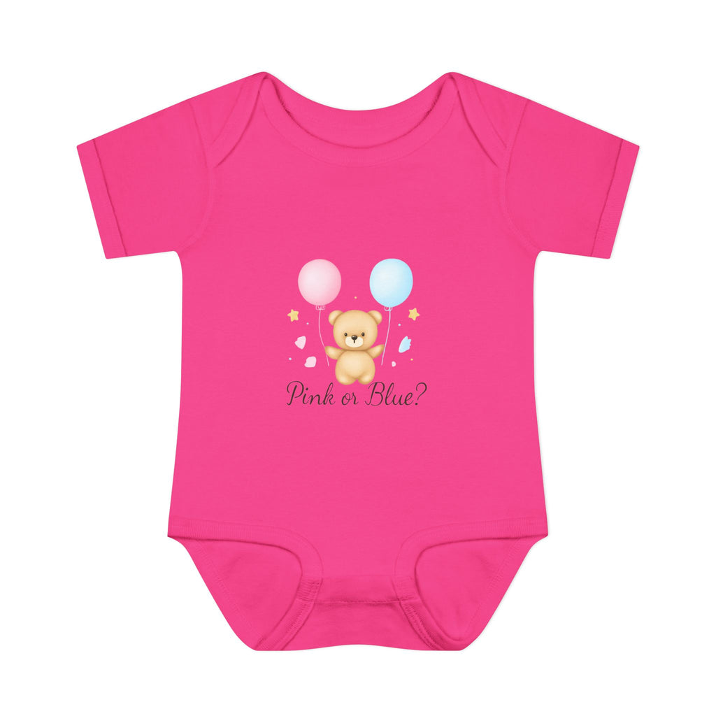 Pink or Blue Baby Bodysuit | Gender Reveal Outfit | Baby Shower Gift | Pregnancy Announcement Onesie | Neutral Baby Bodysuit