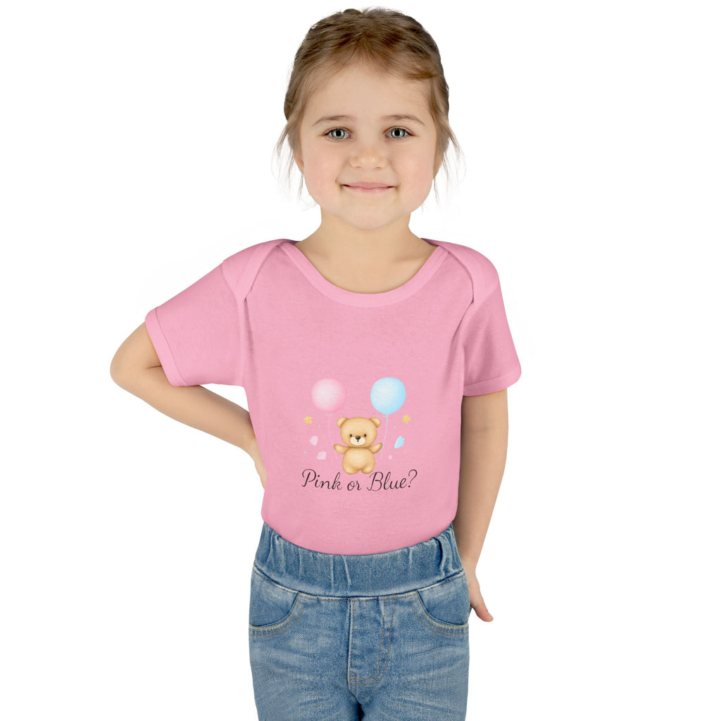 Pink or Blue Baby Bodysuit | Gender Reveal Outfit | Baby Shower Gift | Pregnancy Announcement Onesie | Neutral Baby Bodysuit