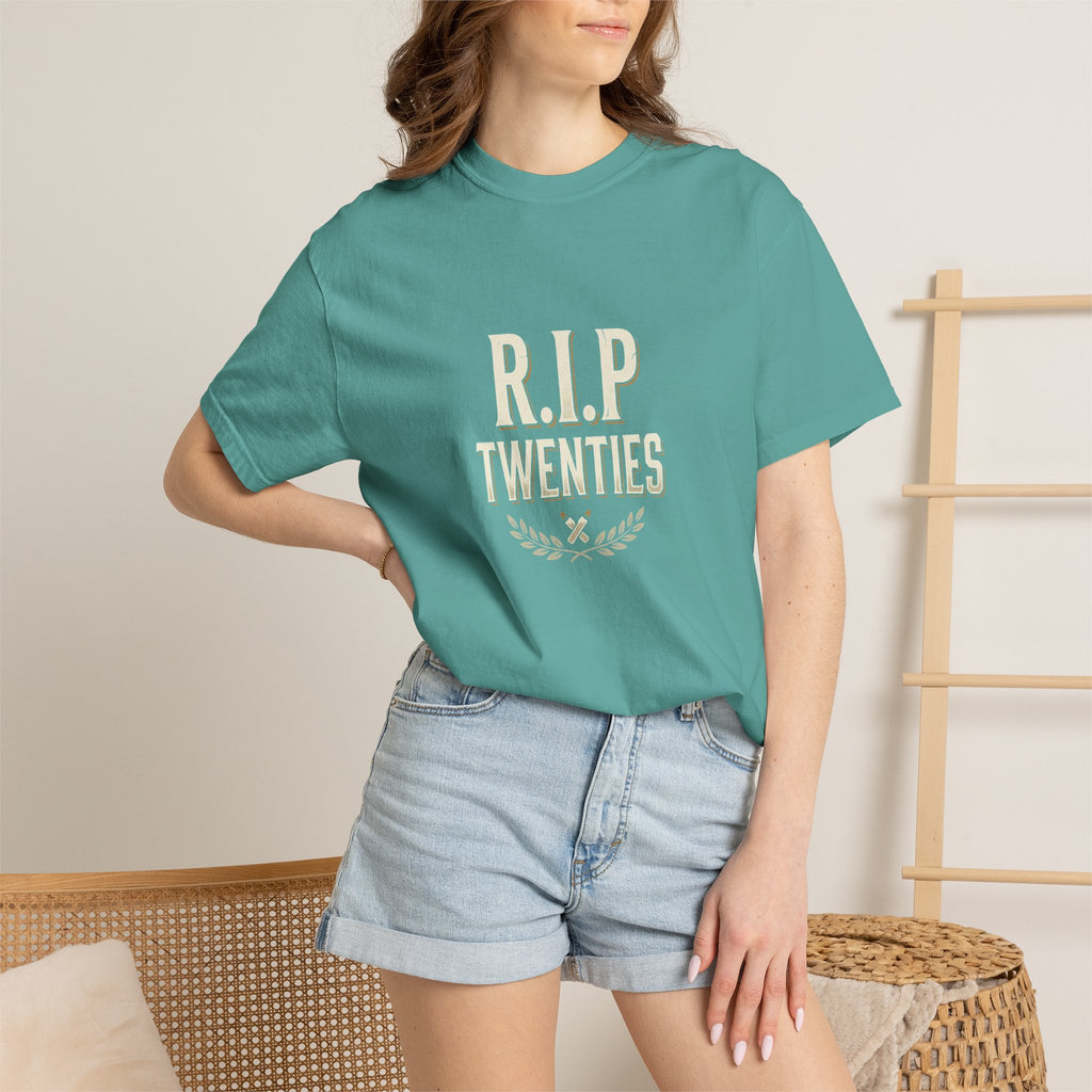 RIP Twenties Shirt | Funny 30th Birthday Comfort Colors Tee | Dirty Thirty Shirt | Vintage Graphic T-Shirt | Turning 30 Gift