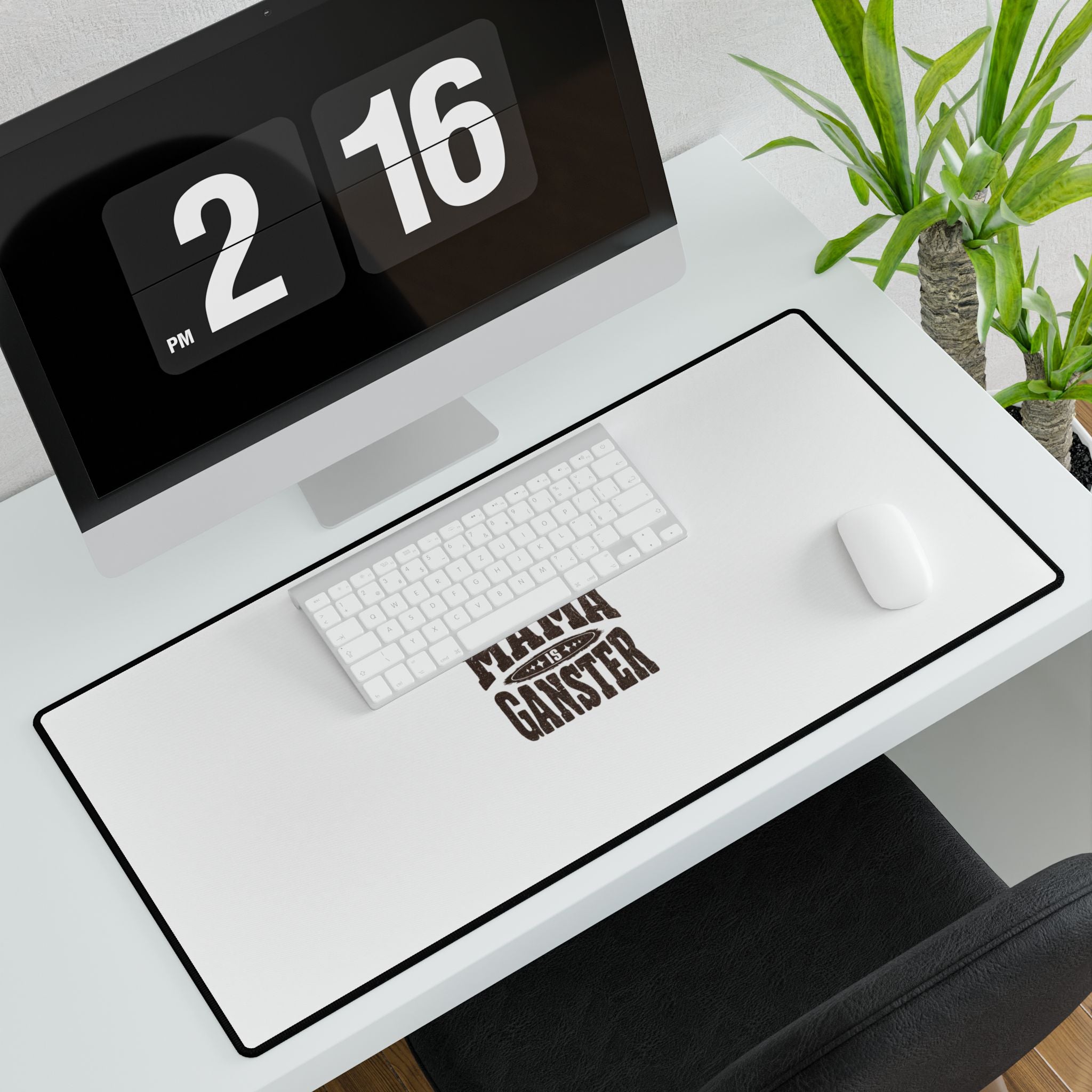 Mama Is A Gangster Desk Mat — Funny Mom/Office Mousepad