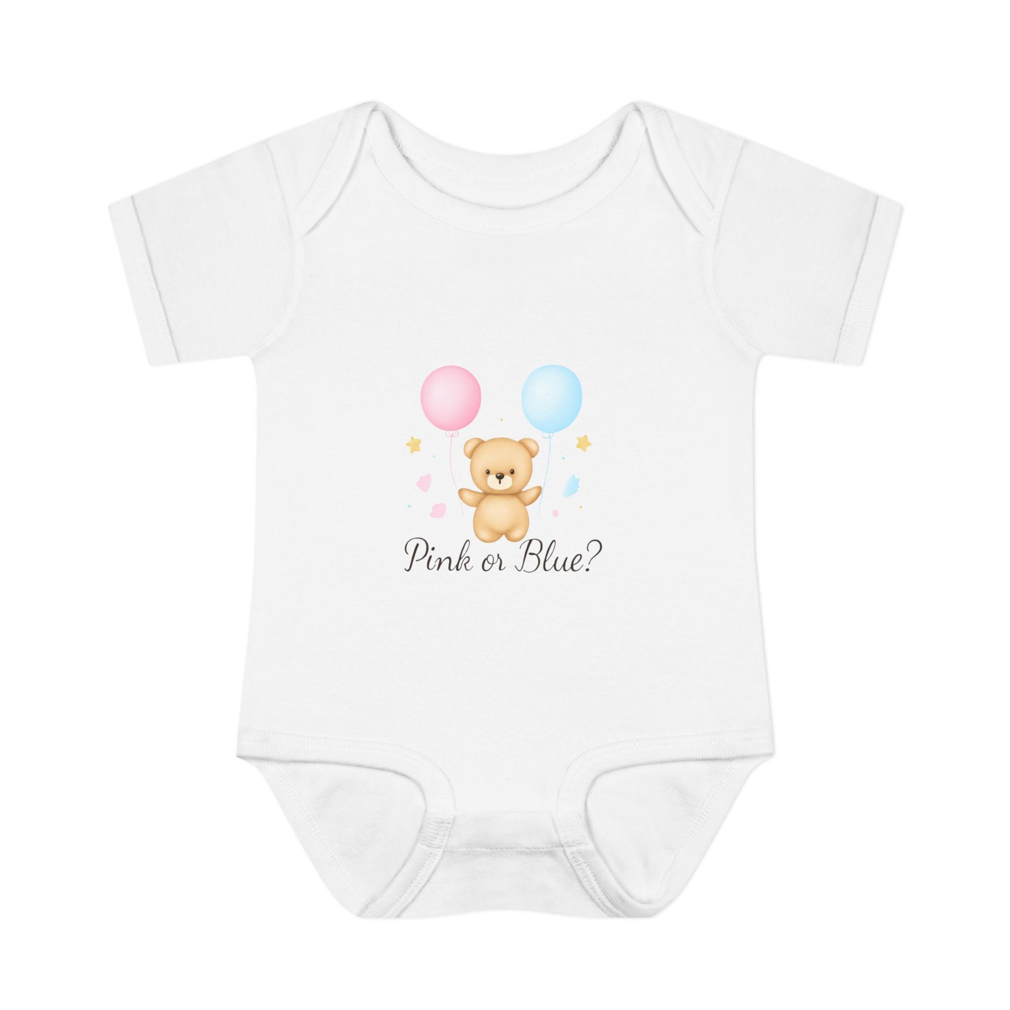 Pink or Blue Baby Bodysuit | Gender Reveal Outfit | Baby Shower Gift | Pregnancy Announcement Onesie | Neutral Baby Bodysuit