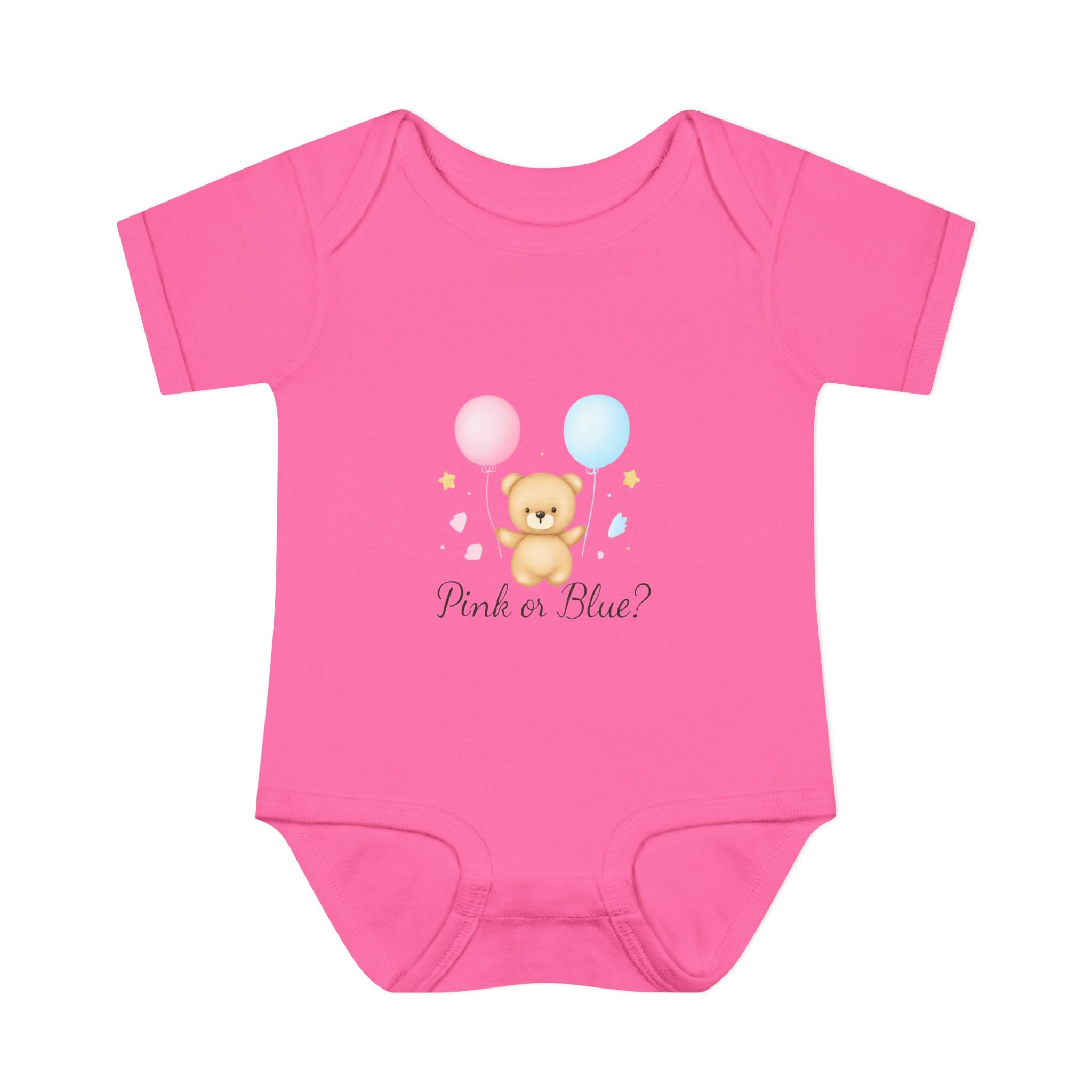 Pink or Blue Baby Bodysuit | Gender Reveal Outfit | Baby Shower Gift | Pregnancy Announcement Onesie | Neutral Baby Bodysuit